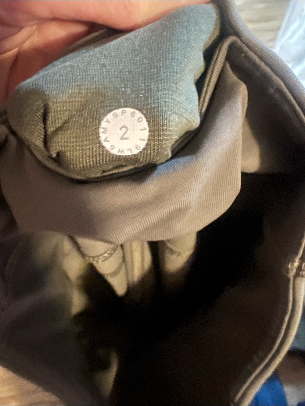 Lululemon All The Right Places High-Waist Light Olive Green Active Leggings 2 - Picture 6 of 6
